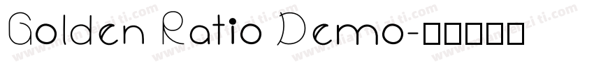 Golden Ratio Demo字体转换